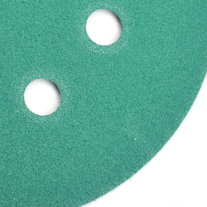POLIWELL 5 Inch Sanding Discs 8 Holes 120 Grit Wet Dry Film-Backed Green Line Hook and Loop Dustless Power Random Orbital Sander Paper, for Car Paint Wood or Metal Grinding and Polishing, 20 Pack 120-Grit - NewNest Australia