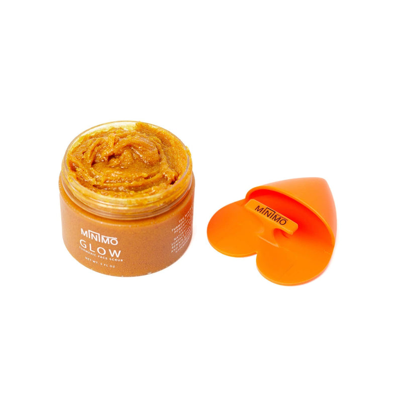 Minimo Glow Turmeric Face Scrub for Glowing Radiant Skin with Scrubbie - NewNest Australia