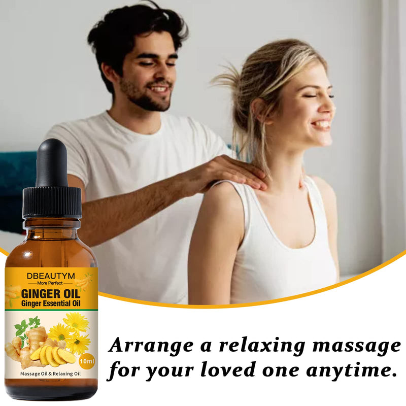 12 Pack Ginger Oil Lymphatic Drainage Massage Oil, Vitamin E Oil For Skin, Belly Lymphatic Drainage Ginger Oil -Arnica Ginger Oil for Lymphatic Drainage,Warming Sore Muscle Massage Oil Plant Aroma Oil - NewNest Australia