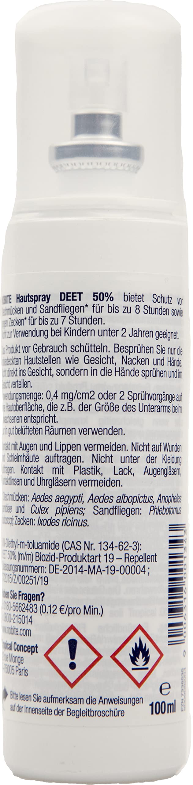 NOBITE skin spray, insect repellent for applying to the skin (100 ml) 100 ml (pack of 1) - NewNest Australia