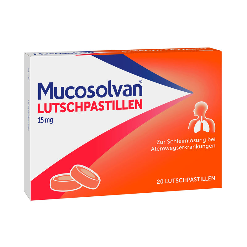 MUCOSOLVAN® lozenges 15 mg, 20 pieces, with ambroxol, cough expectorant - NewNest Australia