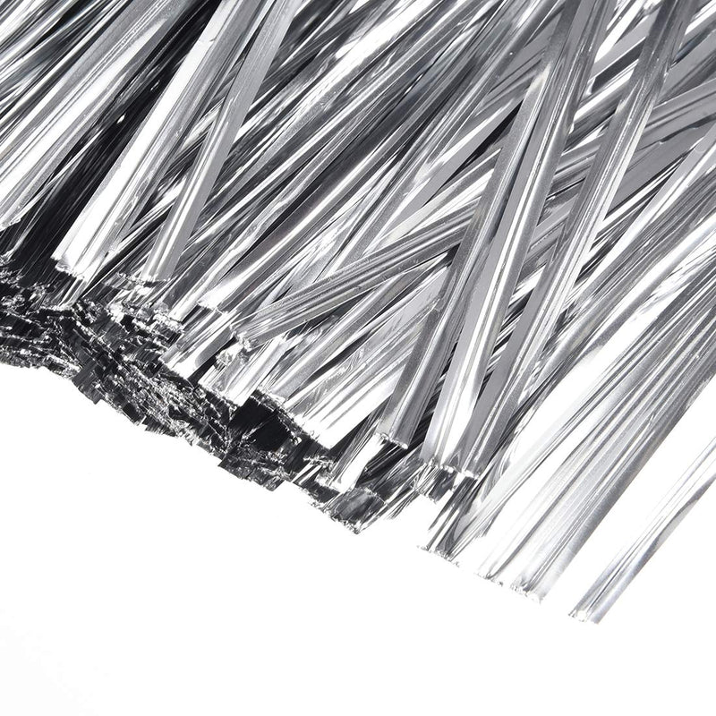 uxcell 3 Inches Metallic Twist Ties for Bags Silver 2000pcs - NewNest Australia