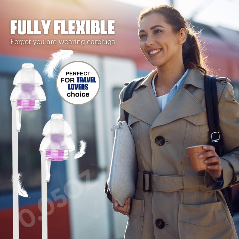 Ear Plugs For Sleeping 2 Pairs, Ear Protection Ear Plugs Against Snoring - Soft Silicone Sleep Plugs Dampens Noise Reusable For Work, Travel - Adult Child Small Ear Plugs - NewNest Australia