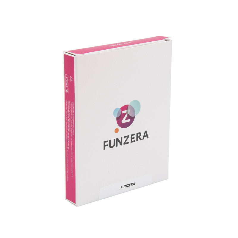 FUNZERA Colored Mini Black Sclera Contact Lenses Including Container - Top Lens Finder Brand Quality, 1 Pair (2 Pieces) - NewNest Australia
