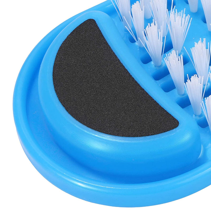 Evermarket Magic Feet Cleaner Simple Foot Scrubber Feet Shower Spa Easy Feet Cleaning Brush Exfoliating Foot Massager Slipper for Unisex Adults, 1 Pc (Blue) - NewNest Australia
