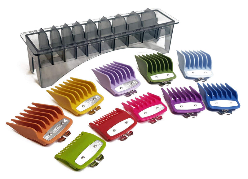 Professional Line Attachment Combs All Sizes with Strong Metal Fitting Cutting Guide Fit - Super Taper, Chromepro, Balding, Magic 5 Star and Other Standard Full Sized Clippers - NewNest Australia