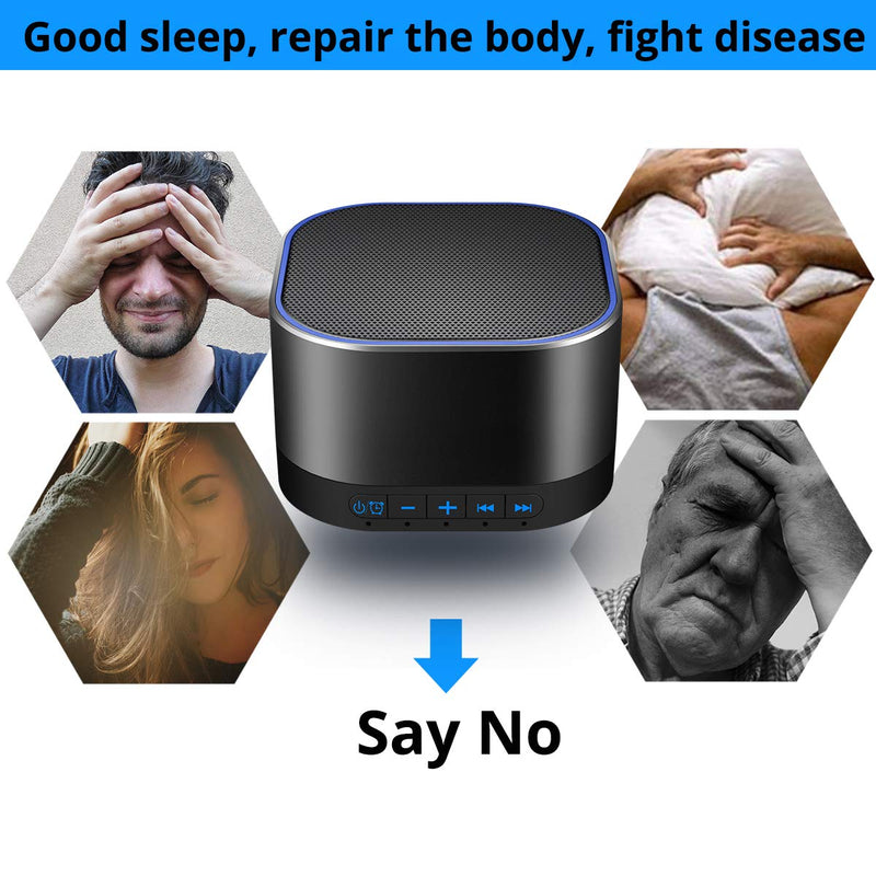 Magicteam Sound Machines White Noise Machine with 20 Non Looping Natural Soothing Sounds and Memory Function 32 Levels of Volume Sleep Sound Timer Therapy for Baby Kids Adults - NewNest Australia