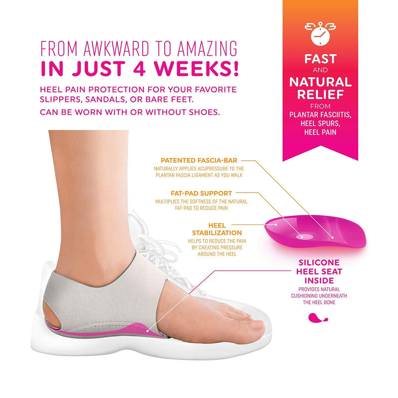 Heel That Pain Heel Seat Wraps for Plantar Fasciitis and Heel Spurs - Perfect for Heel Pain Relief While Barefoot or With Sandals | Patented, Clinically Proven, 100% Guaranteed (Large) L (Pack of 2) - NewNest Australia