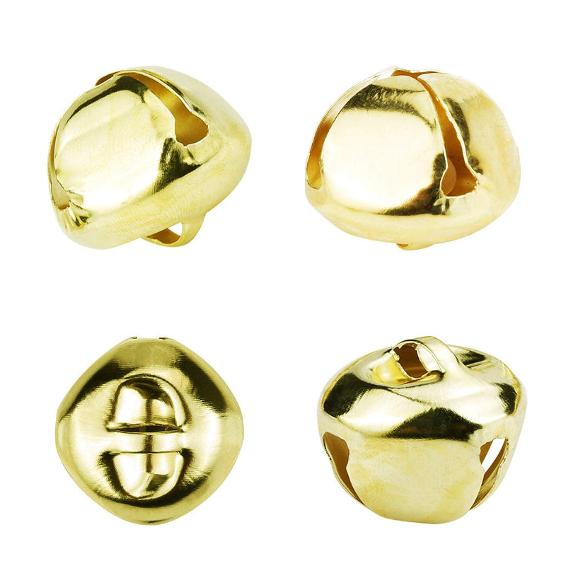 Augshy 120 Pcs 1 Inch Christmas Jingle Bells,Golden Golden - NewNest Australia