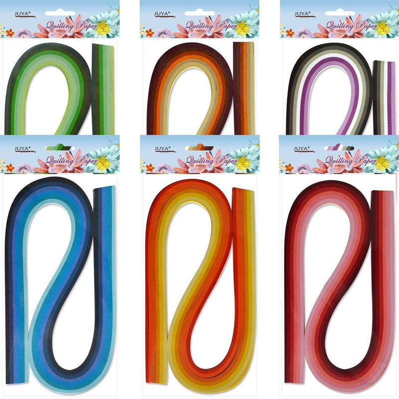 JUYA Multi-Color Quilling Strips Set 720 Strips 36 Colors 54cm Length/Strip Paper Width 3mm - NewNest Australia