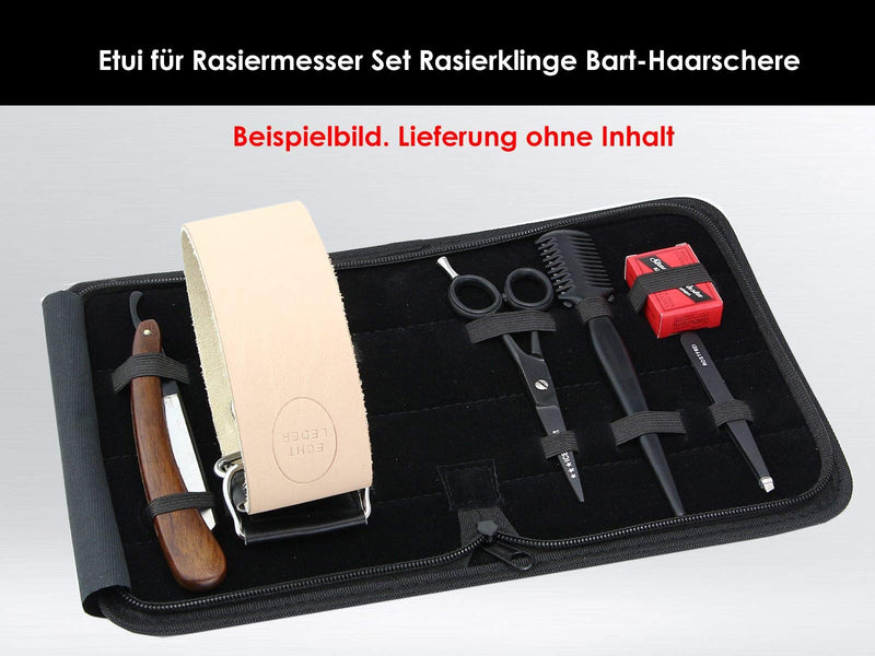 Professional storage case protective bag empty pocket case for razor set razor blade beard hair scissors - NewNest Australia