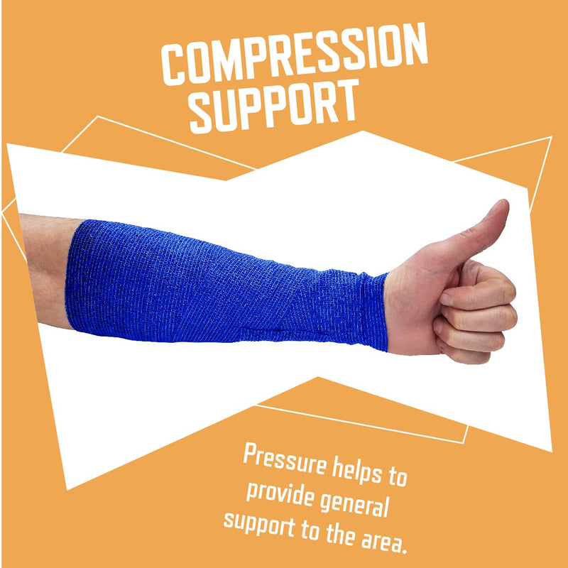 Inksafe Self Adhesive Cohesive Bandages Adhesive Bandage in Assorted Colors 10cm x 4.5m Box of 12 - NewNest Australia