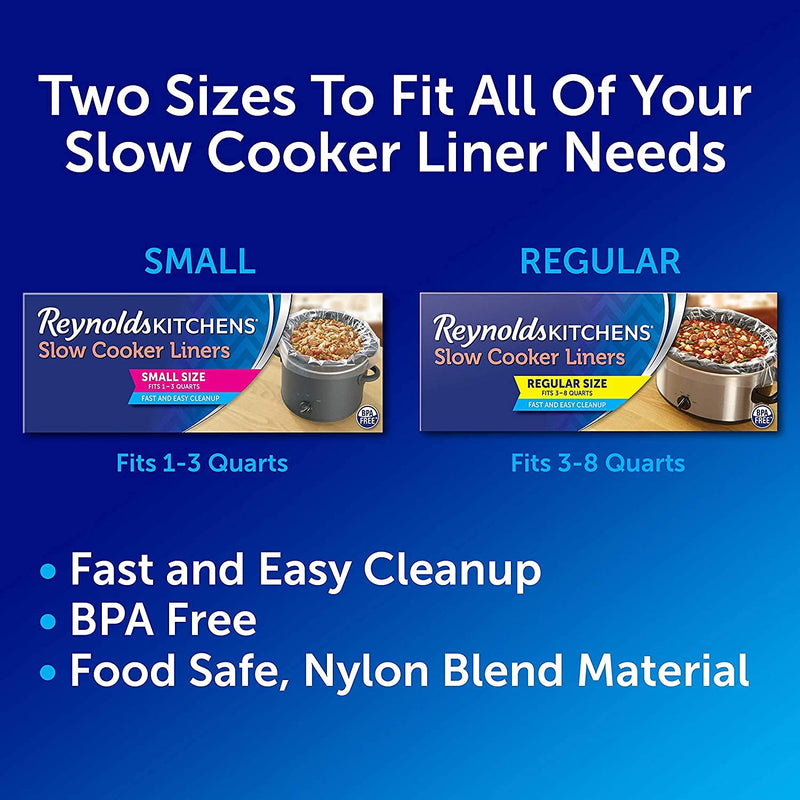 Reynolds Kitchens Slow Cooker Liners, Regular (Fits 3-8 Quarts), 20 Count - NewNest Australia