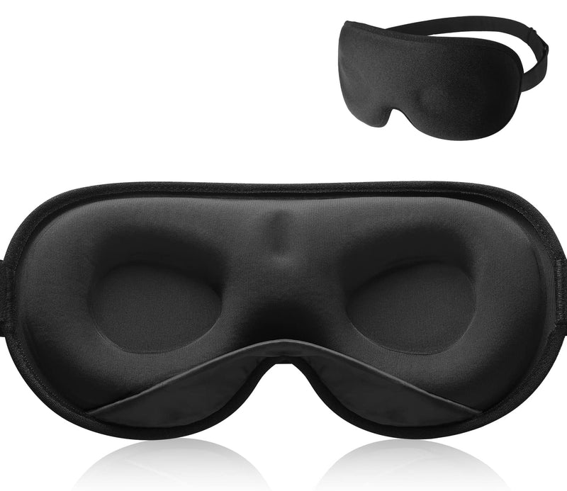 Umisleep Sleep Mask, Women Men 2022 3D Weighted Eye Mask Blocking Lights Sleeping Mask, Relieve Stress, Headache Eye Cover Adjustable Strap,120g Blindfold for Travel/Nap/All Night Sleeping - NewNest Australia