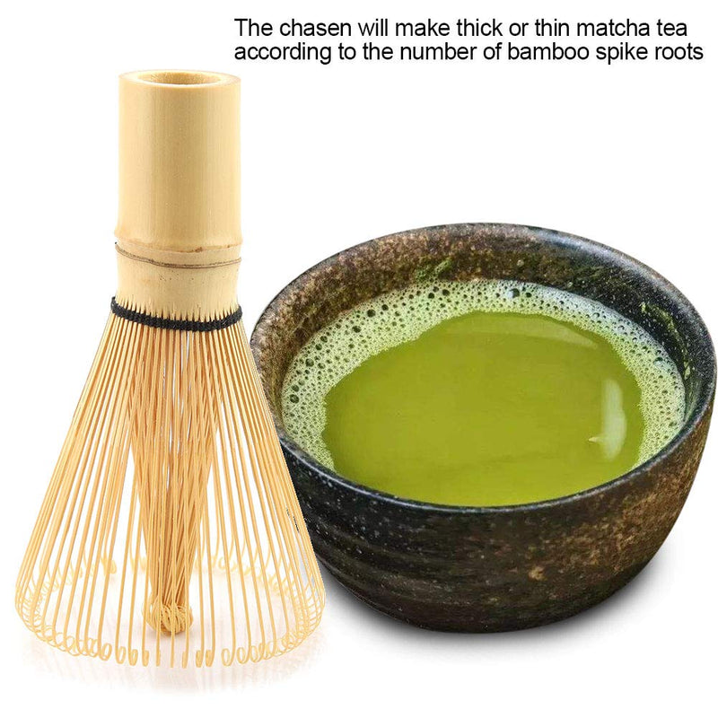 Nikou-Tea Whisk, Natural Bamboo Tea Whisk Chasen Preparing Matcha Powder Brush Tool(72 Prongs) 72 Prongs - NewNest Australia