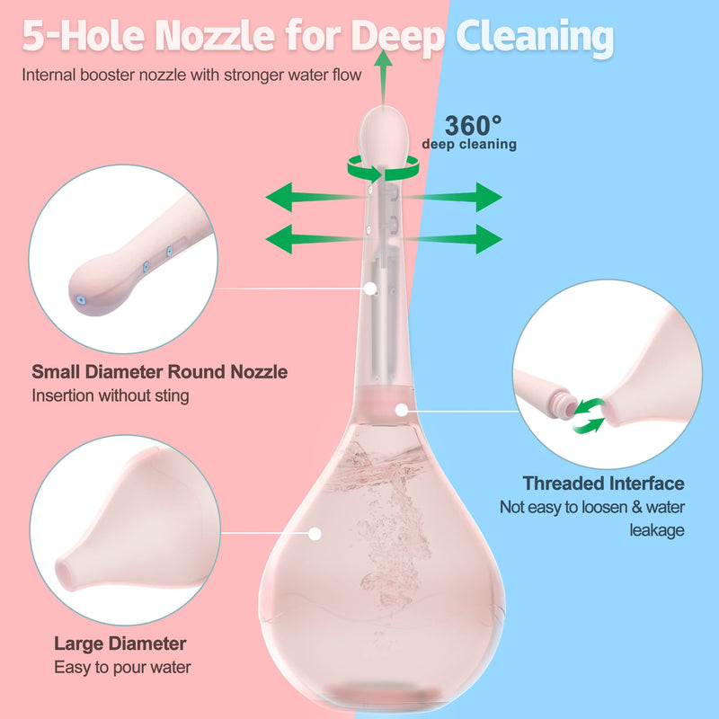 Po Shower Irrigator For Intestinal Rinse ‚ Intimate Shower For Shower And Vaginal Shower ‚ Anti-Return And Transparent ‚ Well-Being And Relaxation With Intestinal Rinse (Anti-Return 150 Ml) - NewNest Australia