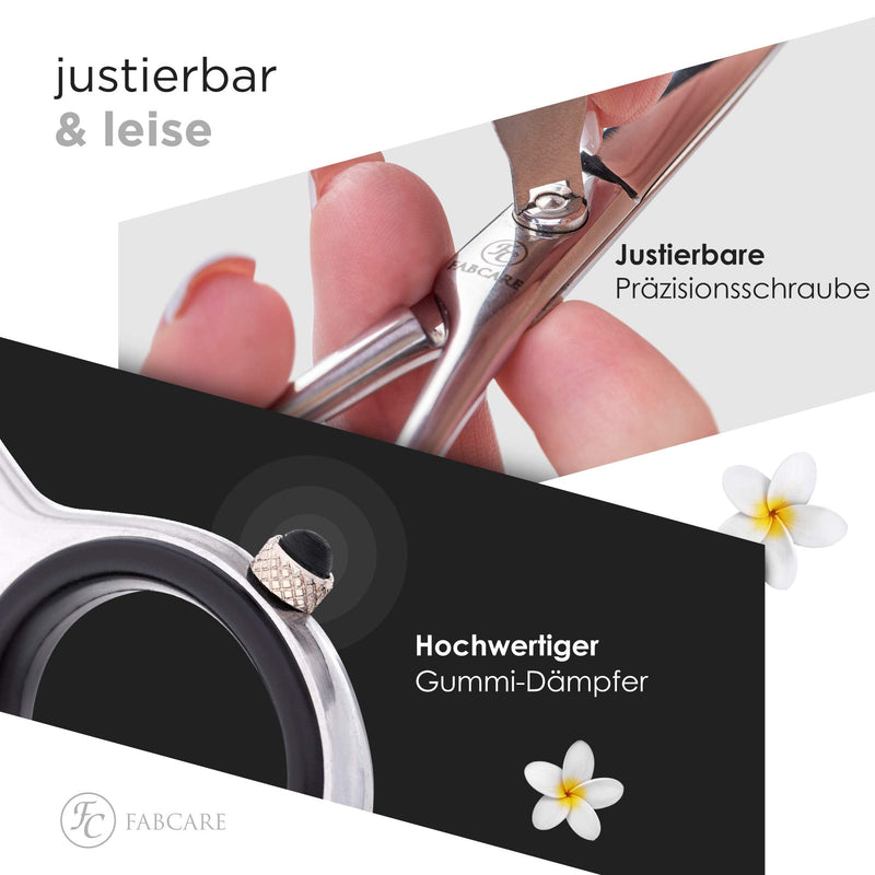 Fabcare Professional Hair Scissors With Comb And Case - Hair Cutting Scissors With Micro-Serration & Precision Screw - 5.5 Inches - Extra Sharp Hairdressing Scissors Made Of High-Strength Knife Steel - With Bonus Ebook - NewNest Australia