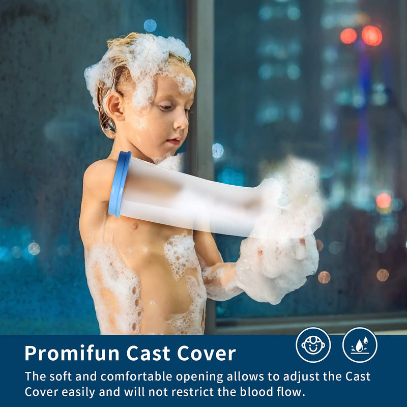 Promifun Kids Waterproof Cast Cover Arm for Shower Bath,Arm Cast Protector to Keep Wounds Dry,Reusable Cast Bag, Cast Sleeve Watertight Seal for Broken Arms, Fingers, Wrists, Hands Kid Full Arm - NewNest Australia
