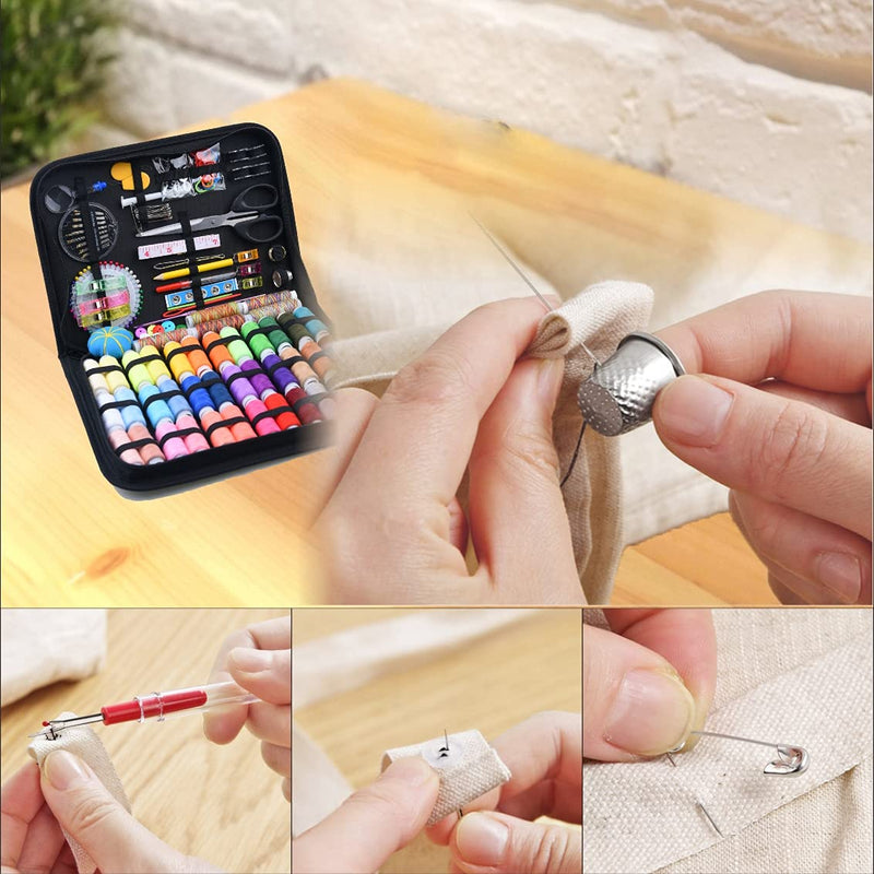 Sewing Kit, 200 Premium Sewing Supplies, 41 XL Thread Spools, Suitable for Traveller, Adults, Kids, Beginner, Emergency, DIY and Home by Inscraft - NewNest Australia