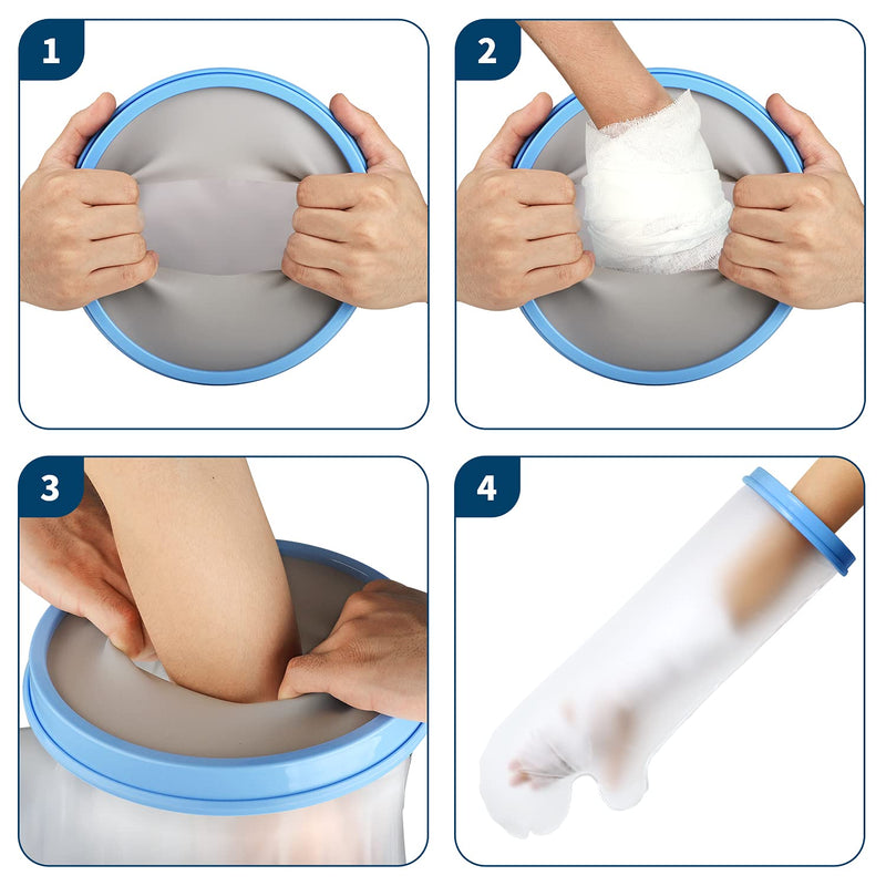 Promifun Kids Waterproof Cast Cover Arm for Shower Bath,Arm Cast Protector to Keep Wounds Dry,Reusable Cast Bag, Cast Sleeve Watertight Seal for Broken Arms, Fingers, Wrists, Hands Kid Full Arm - NewNest Australia