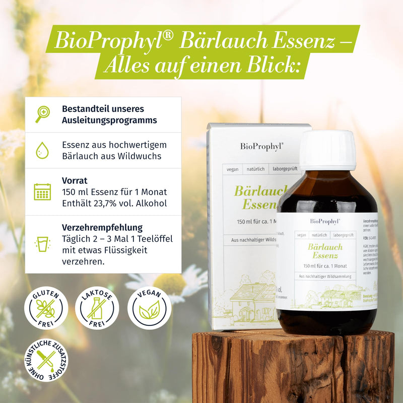 Bioprophyl Execution Final Package - 1X Organic Chlorella 500 + 1X Wild Garlic Essence + 1X Cilantro Essence - Pure Natural Without Additives - For 1 Month To Complete The Dr Klinghardt Treatment - NewNest Australia