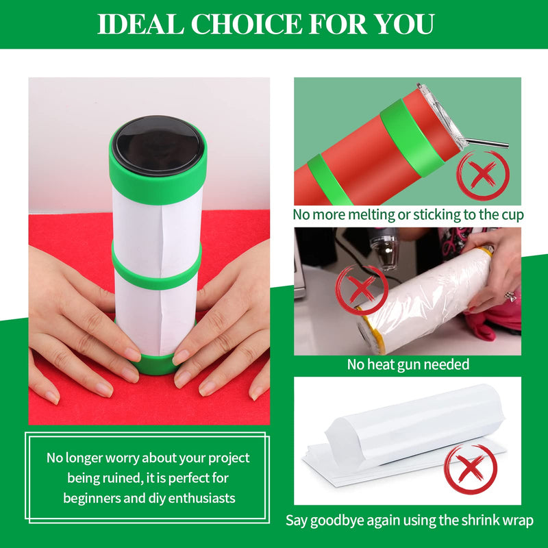 Silicone Bands for Sublimation Tumbler - Elastic Sublimation Paper Holder Ring Bands Prevent ghosting Sublimation Tight-Fitting Heat-Resistant for Tumbler Sublimation Accessories 10 PCS - NewNest Australia