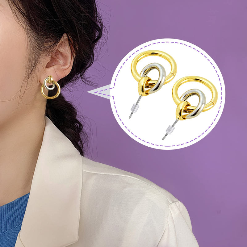 TOAOB 144pcs Clear Plastic Rubber Safety Earring Backs Soft Silicone Ear Nut Stoppers Replacement 2.5x3.5mm for Fish Hooks Earring Post Studs 144 - NewNest Australia