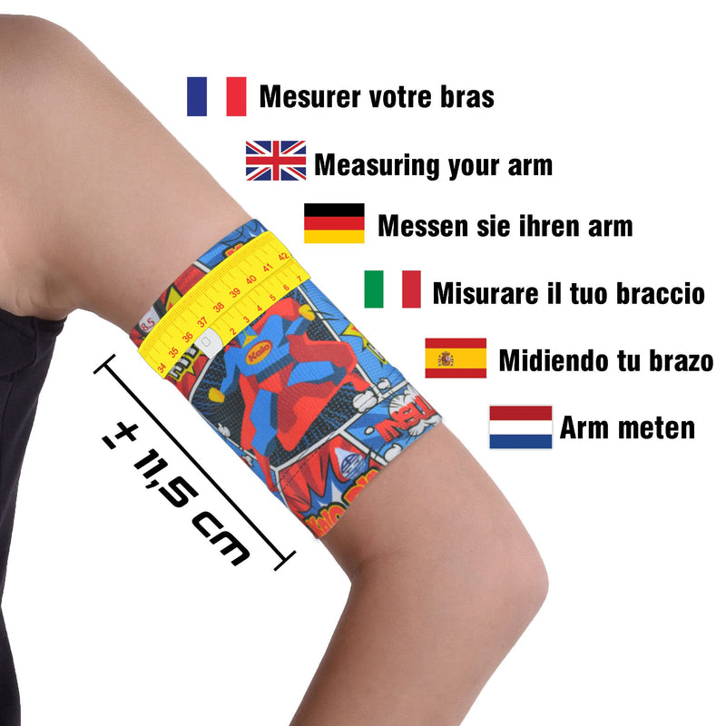 Slide Band Children, Glucose Sensor Protection Bracelet Freestyle Libre, Medtronic, Dexcom Or Omnipod - Comfortable Reusable Diabetic Tape (Junior.S (18-20 Cm) - NewNest Australia