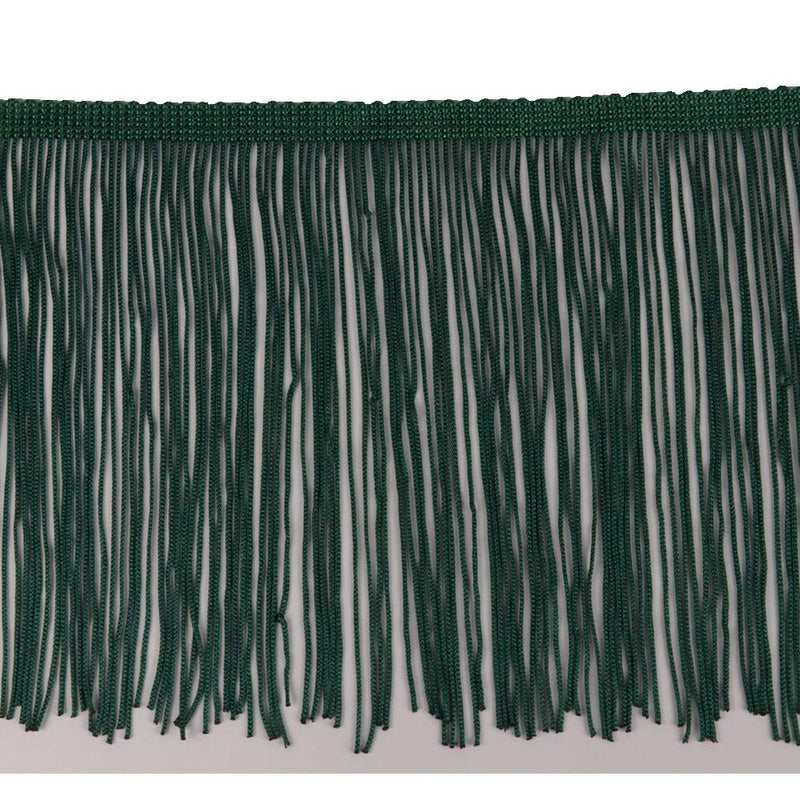 Heartwish268 Fringe Trim Lace Polyerter Fibre Tassel 6inch Wide 10 Yards Long for Clothes Accessories Latin Wedding Dress DIY Lamp Shade Decoration Black White Red(Army Green) Army Green - NewNest Australia