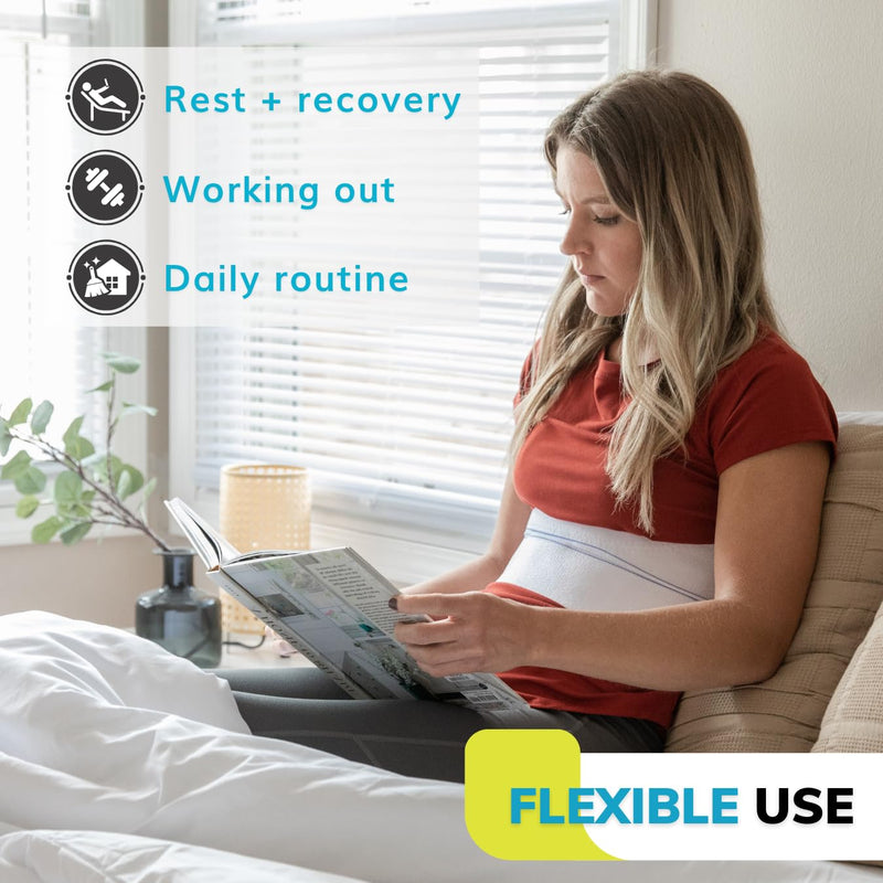 BraceAbility Chest Strap for Broken Ribs Elastic for Cracked, Broken or Dislocated Ribs, Protection, Compression and Support (Male - Fits 24"-60" Chest) Universal Male - NewNest Australia