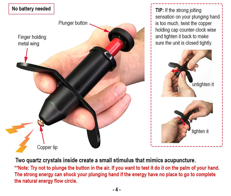 Trigger Point Stimulator Tool - Electric Current Sensation with No Needles No Battery 1 Count (Pack of 1) - NewNest Australia