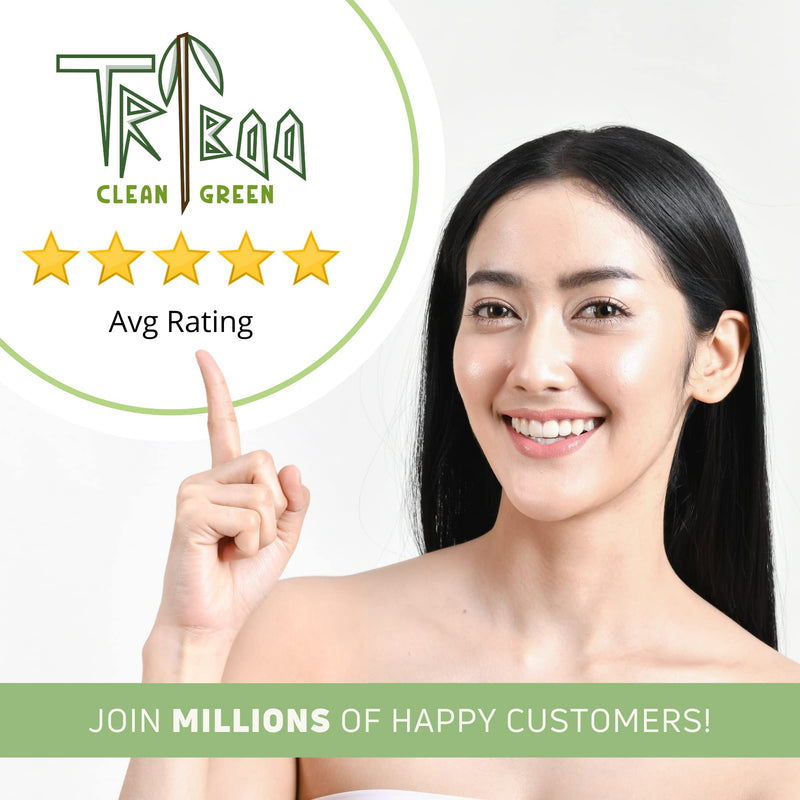 TRIBOO (21-Pack) Reusable Cotton Pads, Super Soft Bamboo Cotton Wool Pads, Reusable Makeup Remover Pads with Skin Care Hacks E-Book, Large Cotton Wool Pads for Face, Reusable Breast Pads & Baby - NewNest Australia