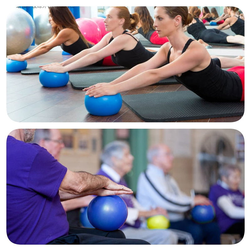 BATDIYOW 2 Exercise Balls Kit with Hand Pump Mini Fitness Yoga Ball 8 inch for Yoga Pilates Body Balance - NewNest Australia
