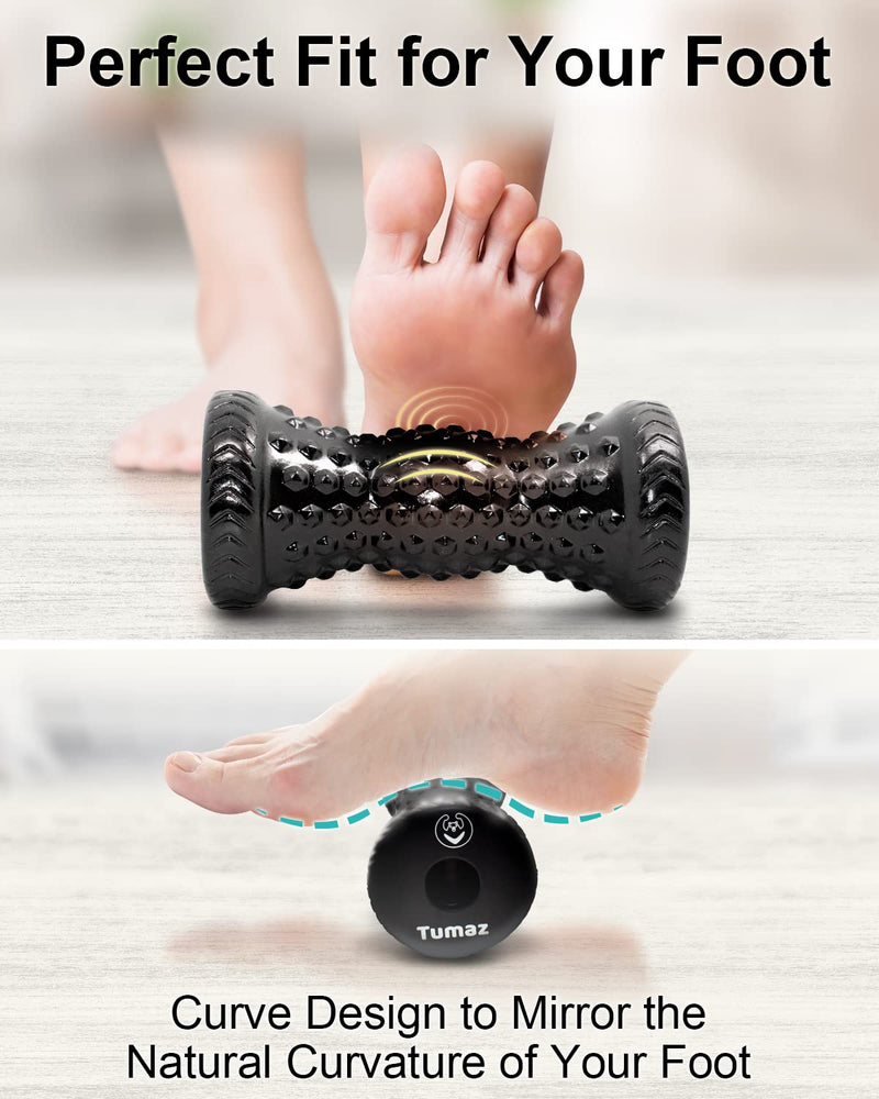 Tumaz Foot Roller [Upgraded Version with Deeper Bump] Ergonomic Designed Plantar Fasciitis Massage Roller for Relieving Plantar Fasciitis, Foot Arch Pain, Myofascial Pain Syndrome Diamond - NewNest Australia