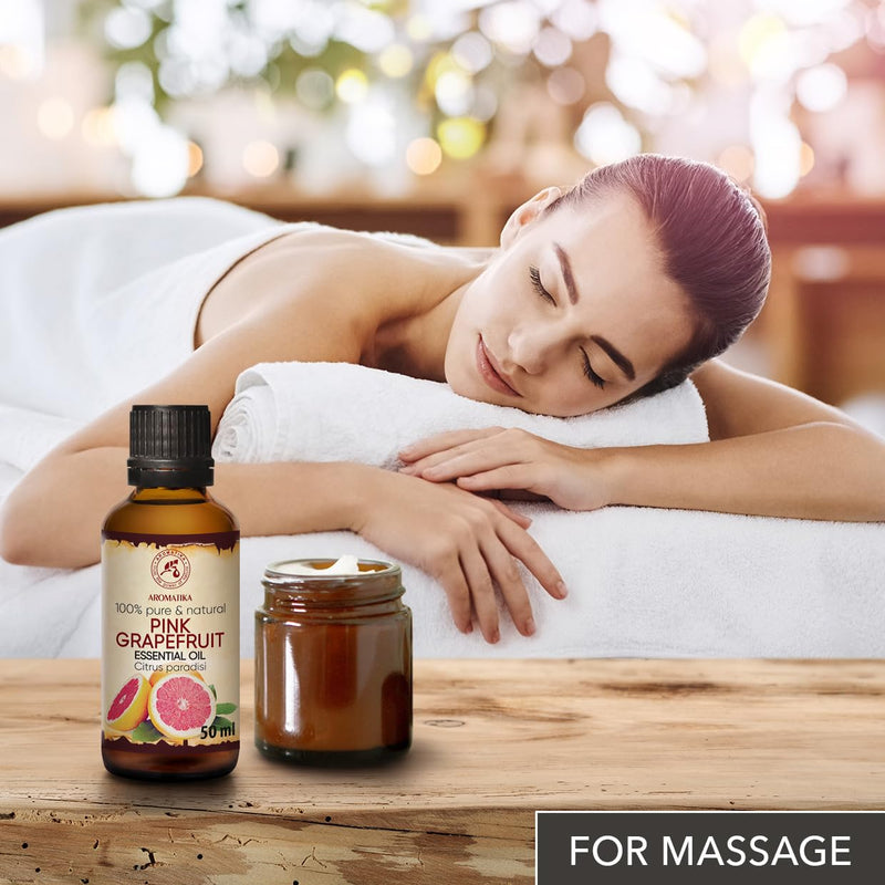 Grapefruit Oil 50 Ml - Citrus Paradisi - South Africa - 100% Pure & Natural Grapefruit Oil - For Good Sleep - Wellness - Beauty - Aromatherapy - Spa - Aroma Diffuser - Oil Burner - Room Fragrance - NewNest Australia