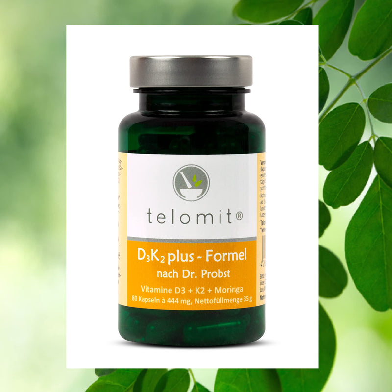 telomit D3K2plus formula - capsules with moringa powder - NewNest Australia