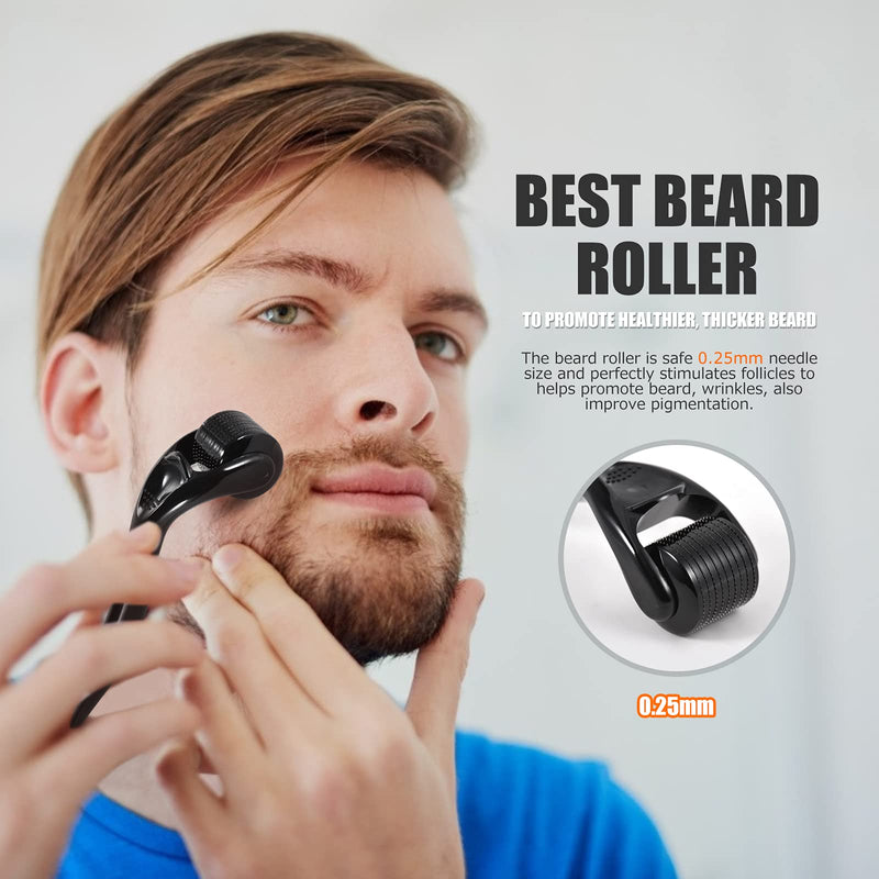 Beard Grooming Kit for Men, 12 in 1 Beard Growth Kit with Beard Roller, Beard Set with Beard Oil, Beard Shampoo, Beard Conditioner, Beard Brush, Beard Balm, Beard Comb, Scissors, Gifts for Him citric acid - NewNest Australia