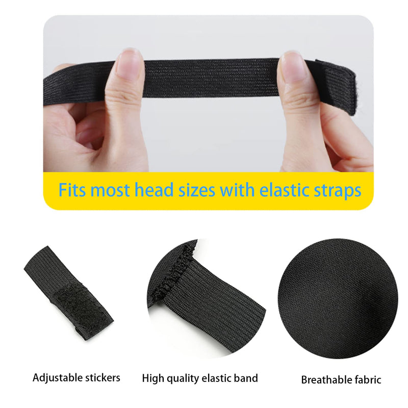 GWAWG 2 Pack Sleep Eye Mask Shade Cover 100% Blackout Sleep & Eye Mask Eye Masks for Sleeping Sleep Masks for Men & Women Suitable for Lunch Break Trave Camping Usage (Black 2pack) Black 2pack - NewNest Australia