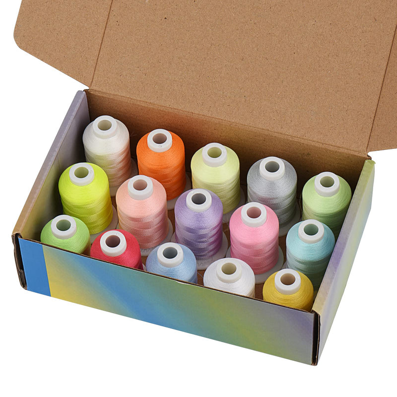 Simthread Embroidery Machine Thread Glow in The Dark Thread (15 Colors 550 Yards)… 15Colors 550Yards - NewNest Australia