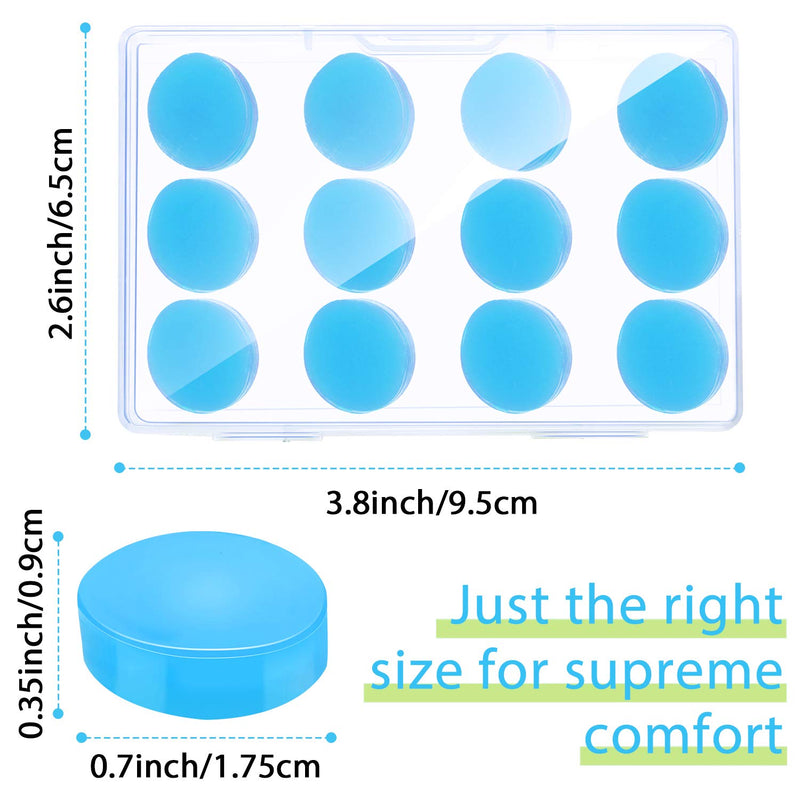 36 Pairs Gel Ear Plugs Reusable Silicone Earplugs Waterproof Swimming Earplugs Noise Cancelling Ear Plugs for Adults Kids Ear Plugs for Swimming Sleeping Snoring Studying (White, Blue, Green) White, Blue, Green - NewNest Australia
