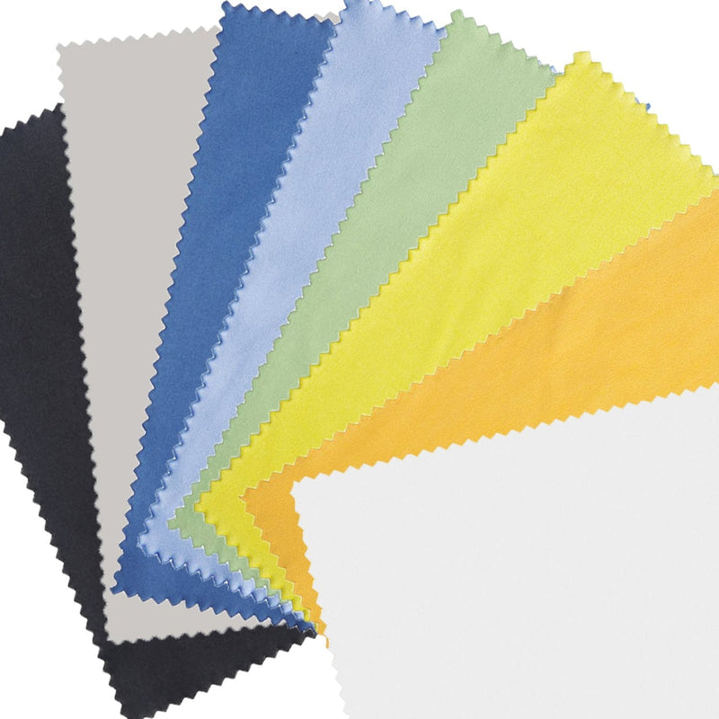 18 x Microfiber Cleaning Cloths for Cell Phones, Laptops, Tablets, Glasses, Silver and Sensitive Surfaces 18 Pack - 5.5 x 3 inch - NewNest Australia