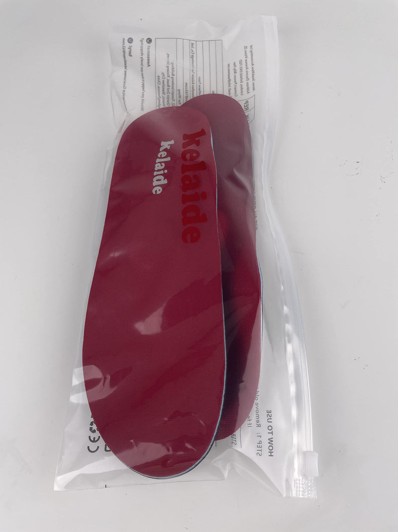 Kelaide Heel Spur Insoles For Men And Women, Orthopedic Insoles For Heel Spurs, Plantar Fasciitis, Flat Foot, Arch Support, Comfort Metatarsal Support, Shoe Insoles, Red, Unisex, Red - NewNest Australia