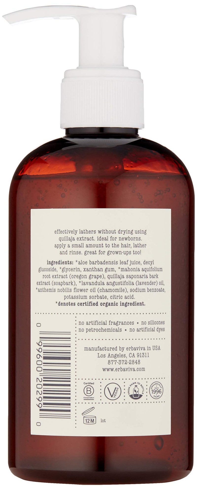 erbaviva Baby Shampoo, 8 Fl Oz - NewNest Australia