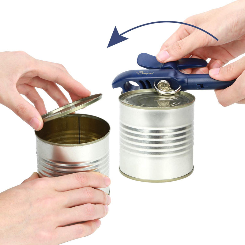 Home Kitchen Restaurant Safety Bottle Jar Wine Manual Can Opener&Bangrui Professional 4-in-1 Can Opener Keeps Smooth Edges. with a Corkscrew Folded in The Lever. Best Gadget for Kitchen Use (Blue) Blue - NewNest Australia