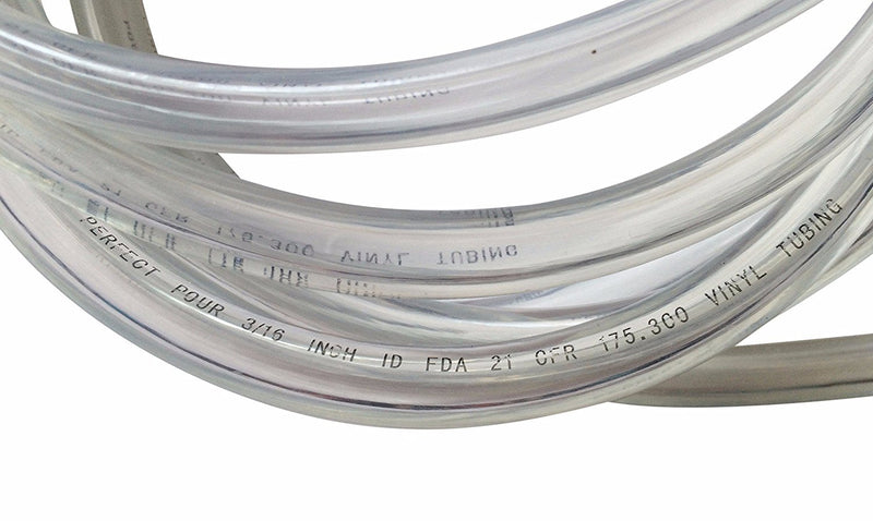 10 Feet - 3/16" ID 7/16" OD Clear Vinyl Tubing Food Grade Multipurpose Tube for Beer Line, Kegerator, Wine Making, Airline Tubing for Aquarium, Air Water Hose, Fuel Line 10 feet - NewNest Australia