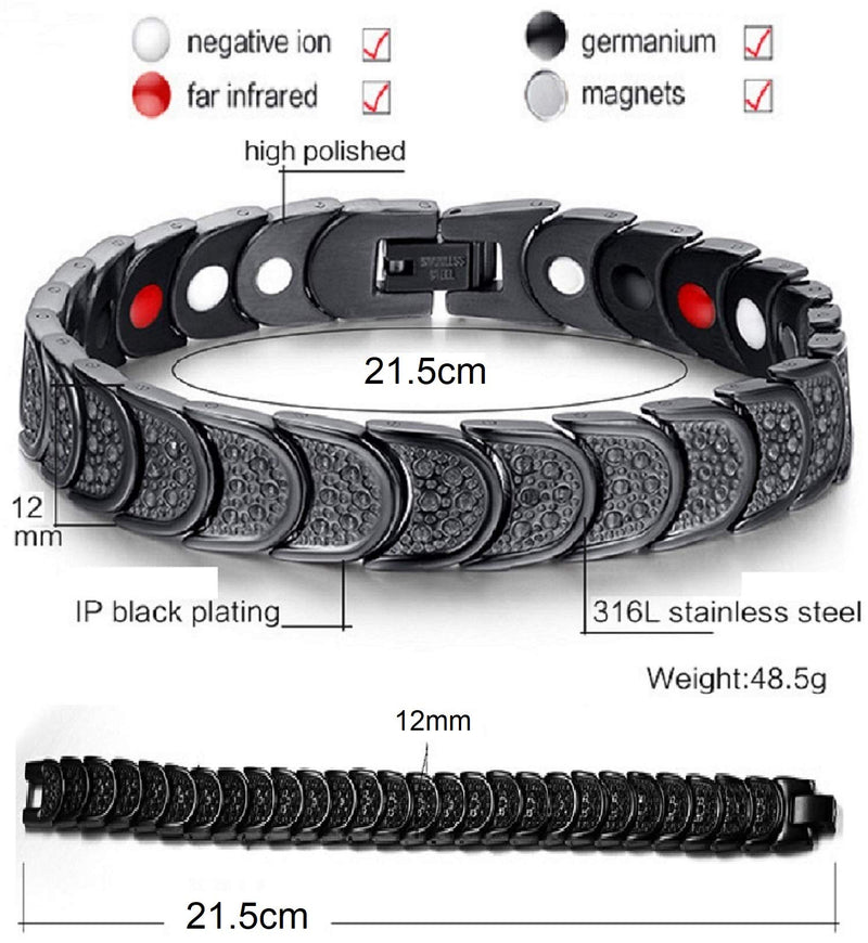 N3 ZELEK Magnetic Bracelet Women Stress Magnetic Bracelet Men Strong Magnet BIO Energy Bracelet Health Magnetic Bracelets Bracelet Women Magnetic Wristband Bangle Men Bangle Women Wristband Women Engraved - NewNest Australia