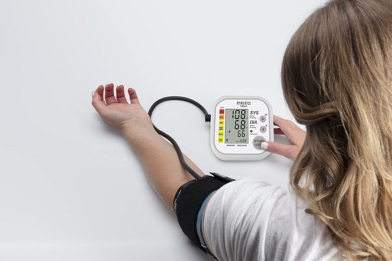 HoMedics TheraP Automatic Arm Blood Pressure Monitor - Simple One Button Measurement and Easy to Read Display with Irregular Heartbeat Detection and Date/Time Stamp - NewNest Australia