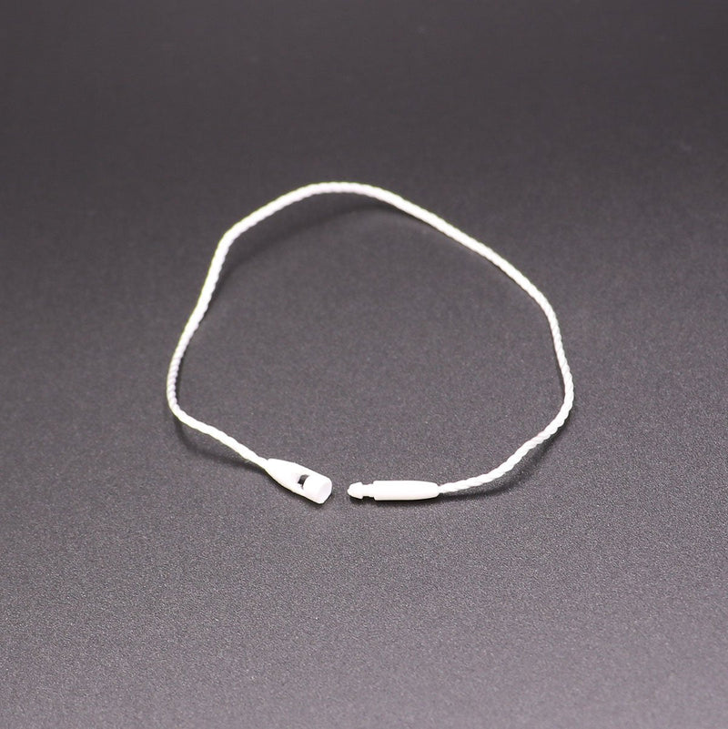 LGEGE 500 pcs 7.5-inch White Hang Tag Nylon String Snap Lock Pin Loop Fasteners Hook Ties White 500pcs - NewNest Australia