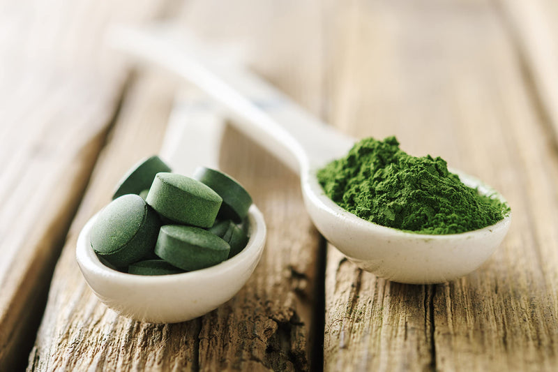 Spintz Organic Spirulina + Chlorella Organic Pellets 100% Controlled Organic Cultivation Vegan Chlorella Spirulina Tablets 500 Mg/Tab Plastic-Free Packed Spirulina Chlorella Tablets (Pack Of 800) - NewNest Australia