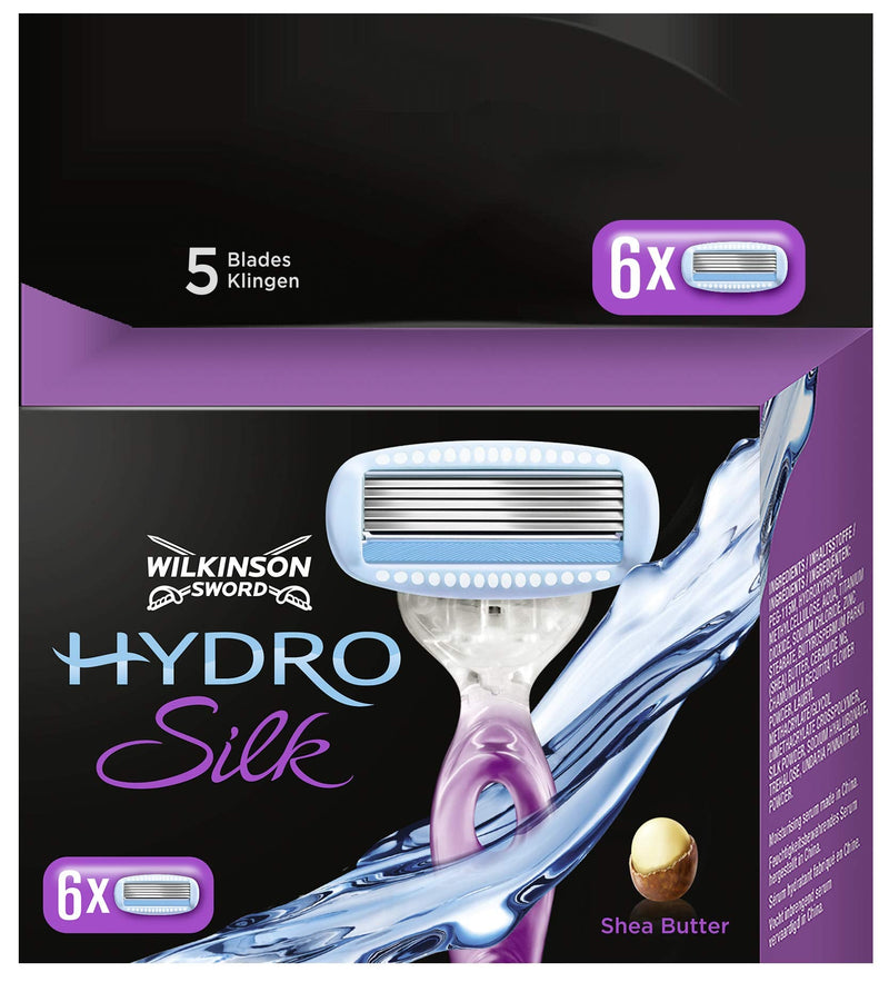 Wilkinson Hydro Silk Razor Blades for Women's Razors, Pack of 6 (Pack of 1) - NewNest Australia